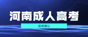 河南成人高考现场确认流程是什么？