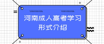 河南成人高考学习形式