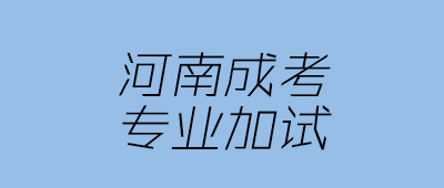 河南成考加试