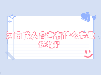 河南成人高考有什么专业选择？