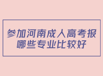 参加河南成人高考报哪些专业比较好