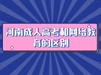 河南成人高考和网络教育的区别