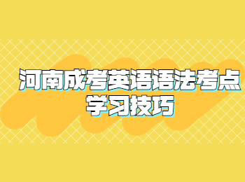 河南成考英语语法考点学习技巧