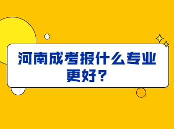 河南成考报什么专业更好?