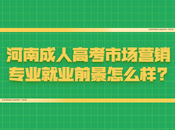 河南成人高考市场营销专业就业前景怎么样?