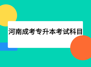 河南成考专升本考试科目