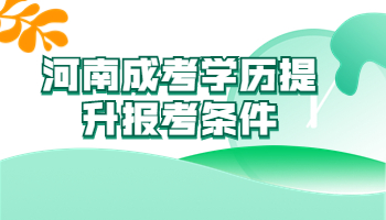 河南成考学历提升报考条件