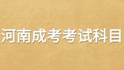 2023年河南成人高考考试科目？